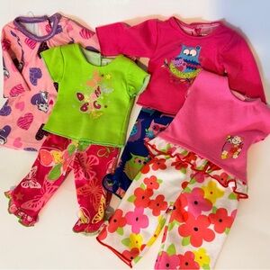 18”doll 4 sets of pajamas